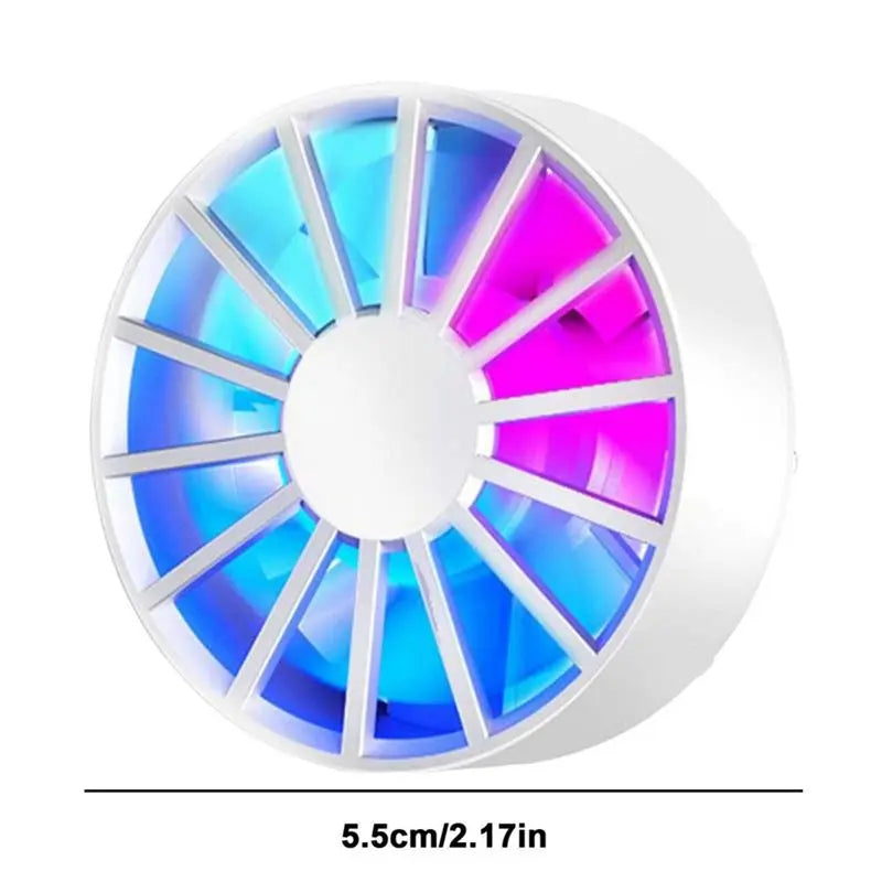Magnetic Mobile Phone Cooler for Gaming Radiator Low Noise Fast Heat Dissipation Portable Cooling Fan Cooler for Phone-A