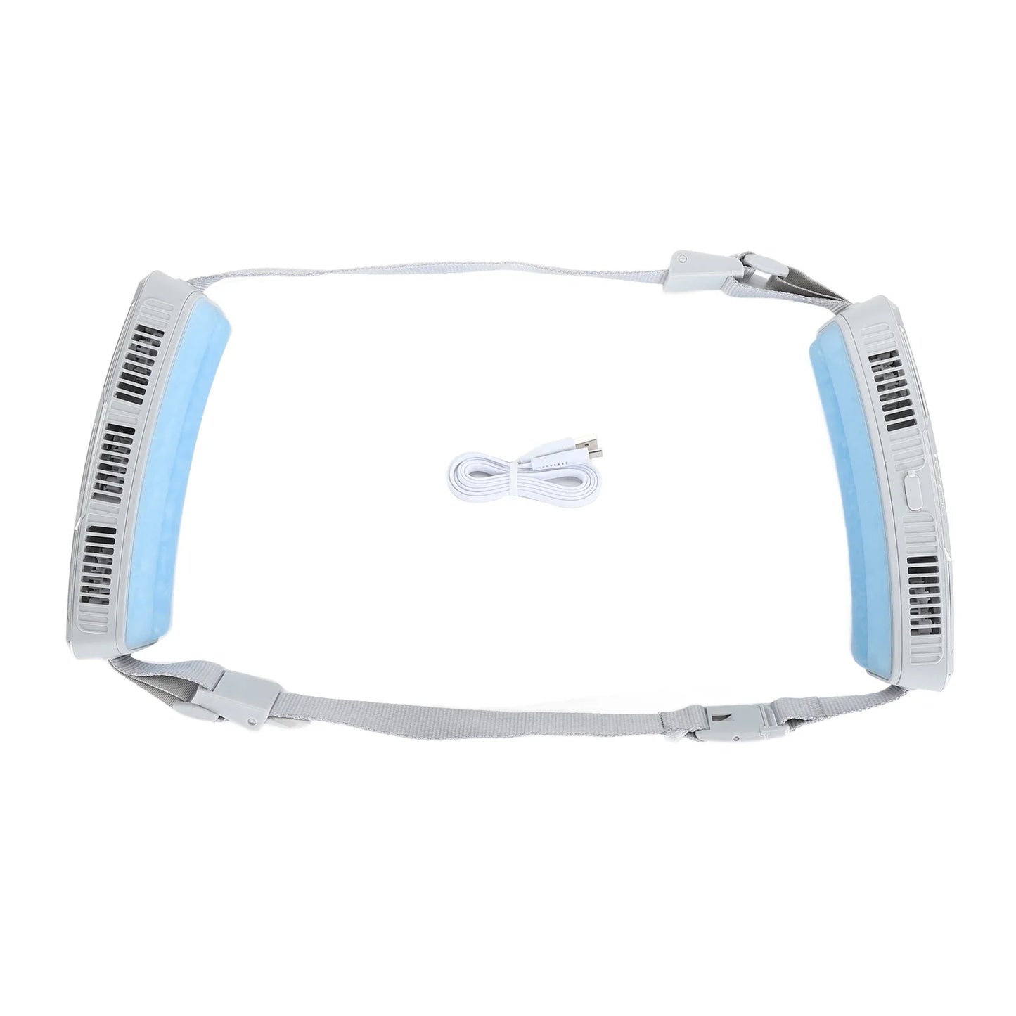 2026 New Ice Cooling Waist Fan Bladeless Portable USB Rechargeable Wearable Cooler for Outdoor Work Sports