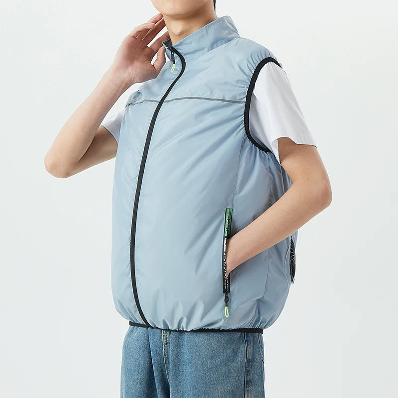 USB-Powered Cooling Vest: Unisex Summer Cooling Vest for Men and Women; Outdoor Cooling Vest for High-Temperature Environments