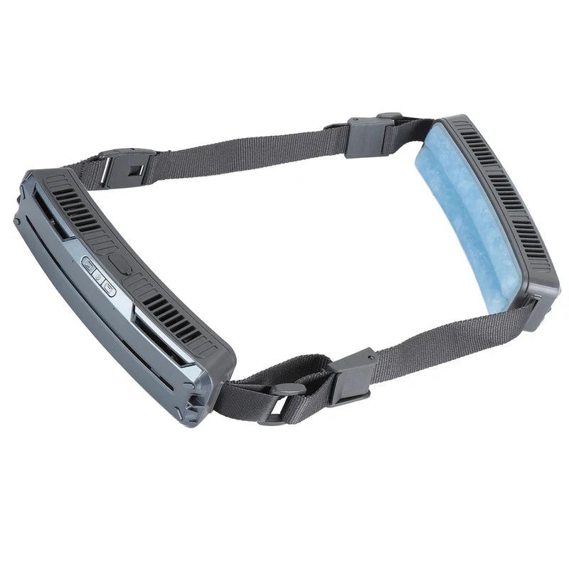 2026 New Ice Cooling Waist Fan Bladeless Portable USB Rechargeable Wearable Cooler for Outdoor Work Sports