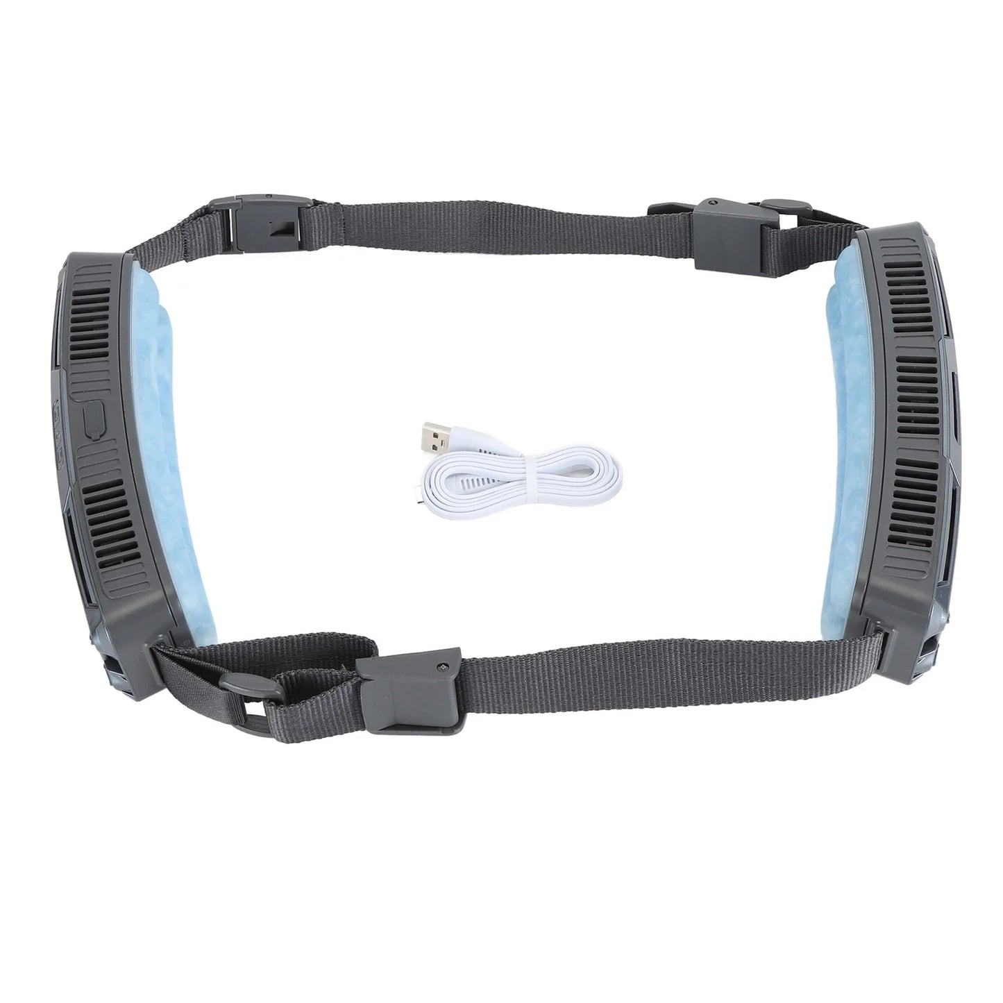 2026 New Ice Cooling Waist Fan Bladeless Portable USB Rechargeable Wearable Cooler for Outdoor Work Sports