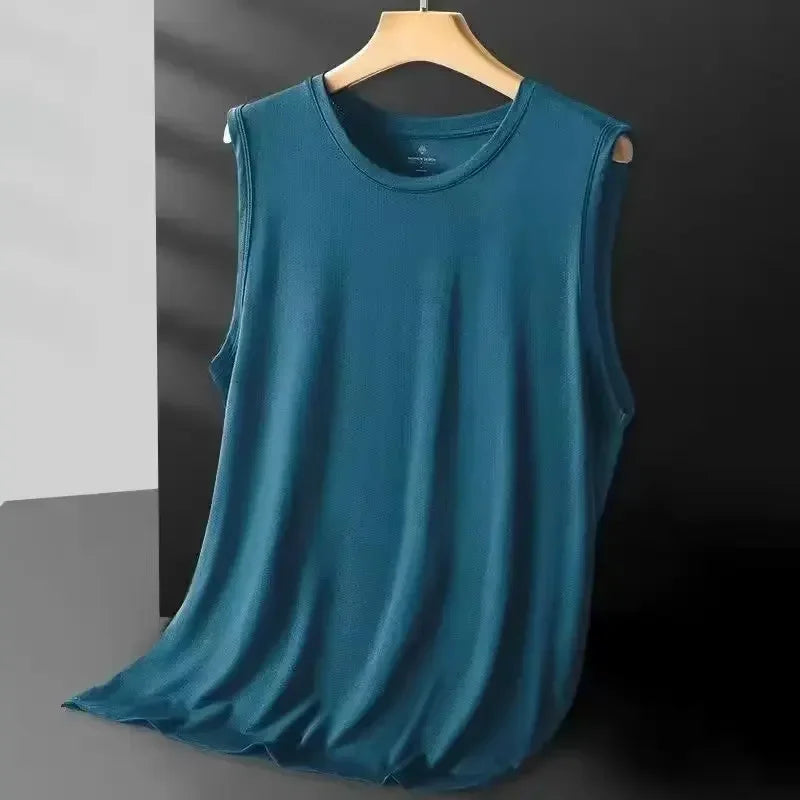 Men's Ice Silk Mesh Vest - Lightweight & Breathable