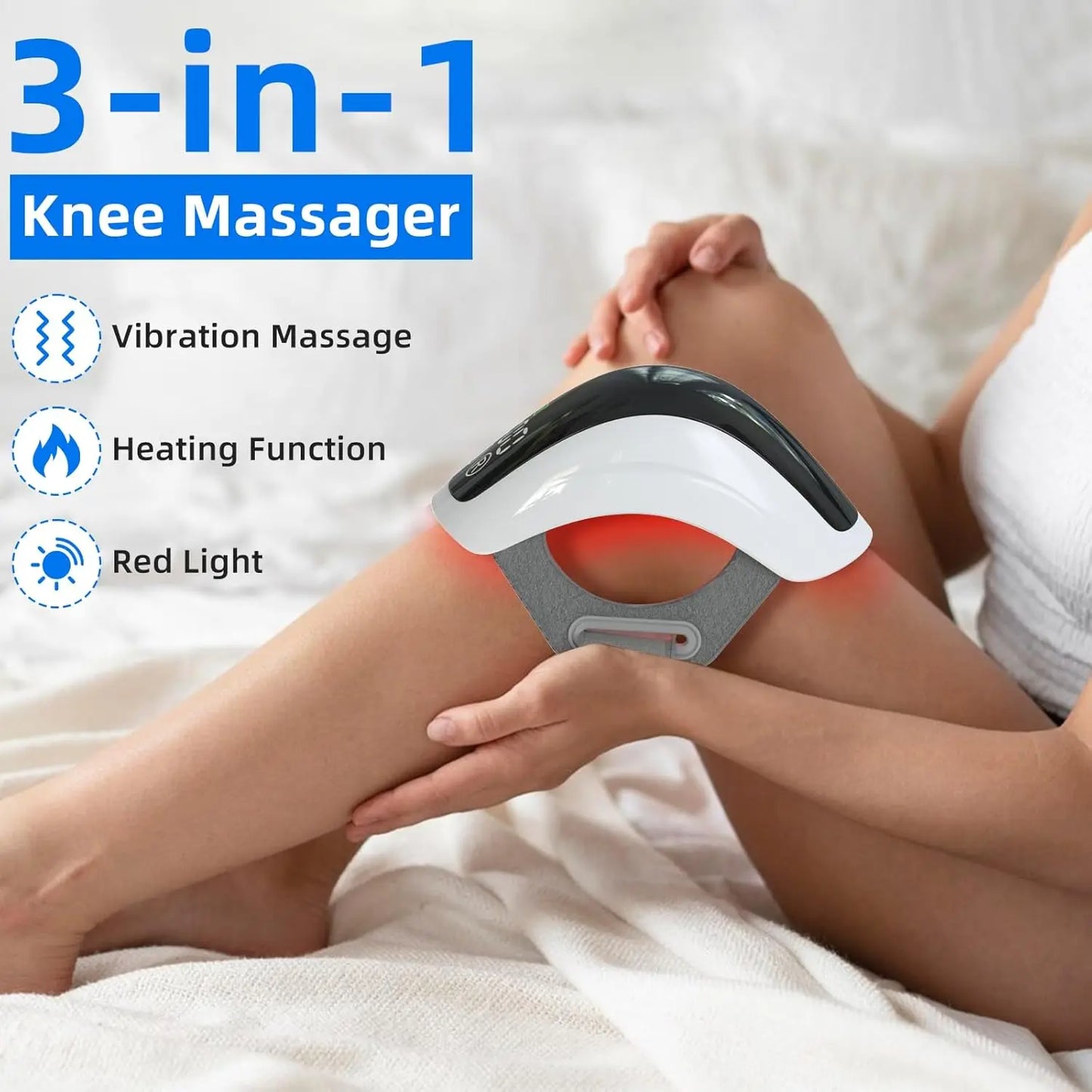 Premium 4D Laser Infrared Knee Massager with LED Display