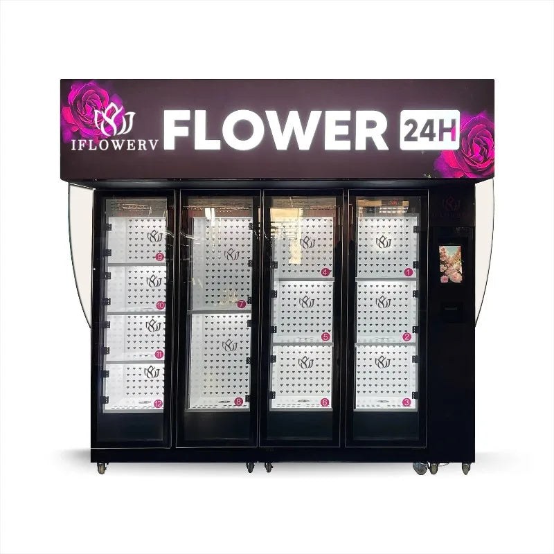 Custom The Latest Energy-saving Smart Flower Vending Machine with Gift Bouquet Cooling System