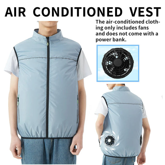 USB-Powered Cooling Vest: Unisex Summer Cooling Vest for Men and Women; Outdoor Cooling Vest for High-Temperature Environments