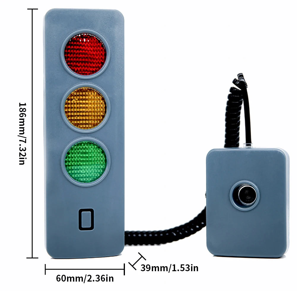 Auto Parking System Anti Collision Distance Stop Aid with Three Colors Light Parking Warning Alarm Adjustable Battery Operated