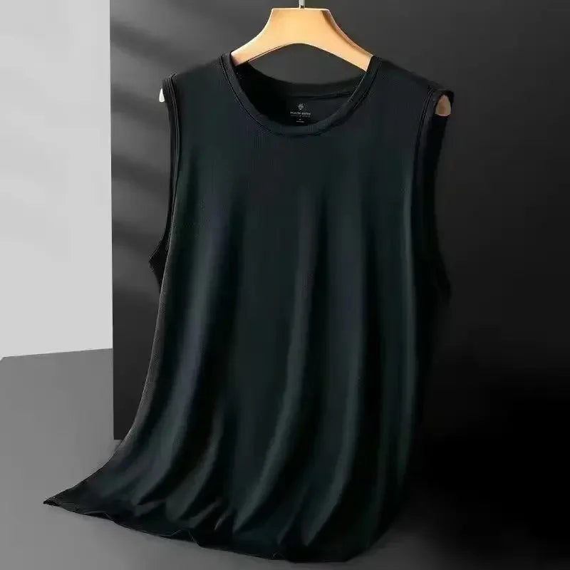 Men's Ice Silk Mesh Vest - Lightweight & Breathable