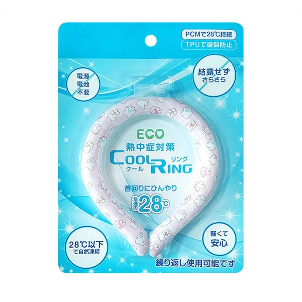 Wearable Neck Cooling Tube for Summer Body Cooling Ice Ring Neck Cooler Reusable Soft Cooling Neck Wrap for Heat Outdoor Sports