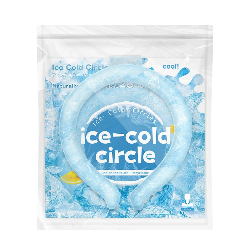 Ice Pack Wrap Neck Cooling Tube Reusable Wearable Gel for Hot Weather Comfortable Ice Ring Neck Cooler Summer Cooling Products