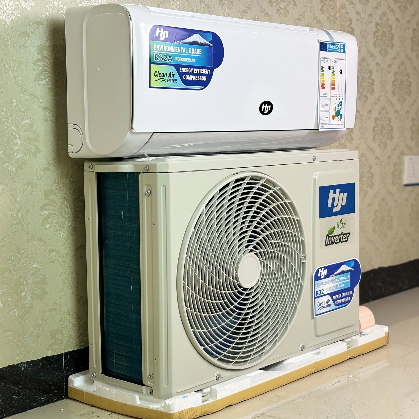 1.5HP 12000BTU Smart Inverter Air Conditioner - R32 Wall Mounted Split AC for Home, Energy Saving & Quiet Cooling