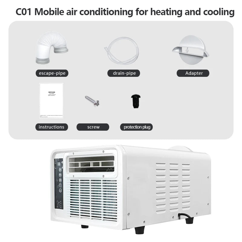High Speed Cooling Window Air Conditioner Smart Design Energy Saving Mini Air Conditioner For Desktop Office