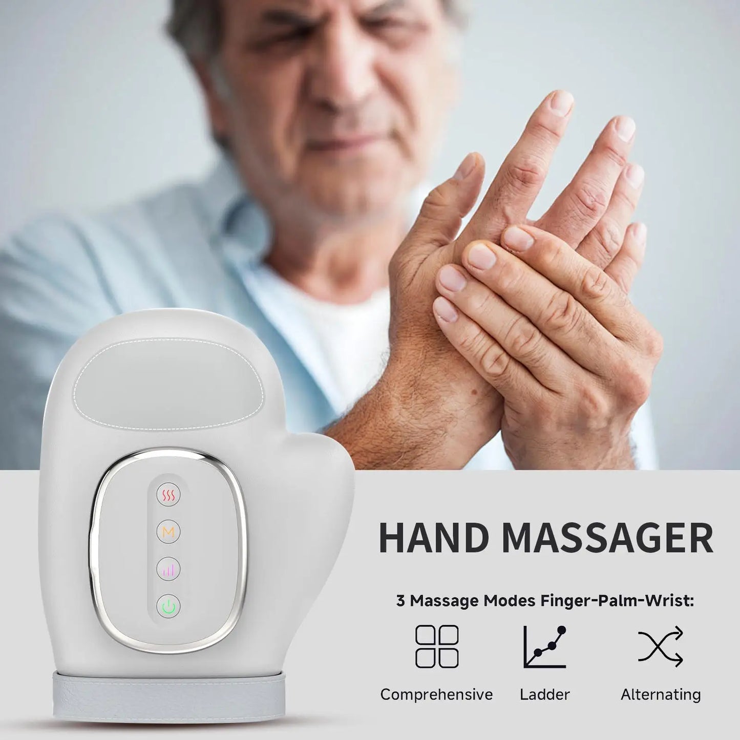 Smart Air Compression Hand Massager with Long Battery Life
