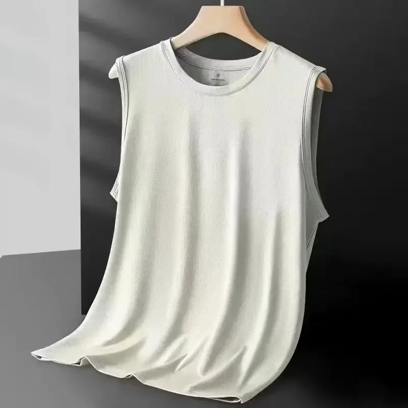 Men's Ice Silk Mesh Vest - Lightweight & Breathable