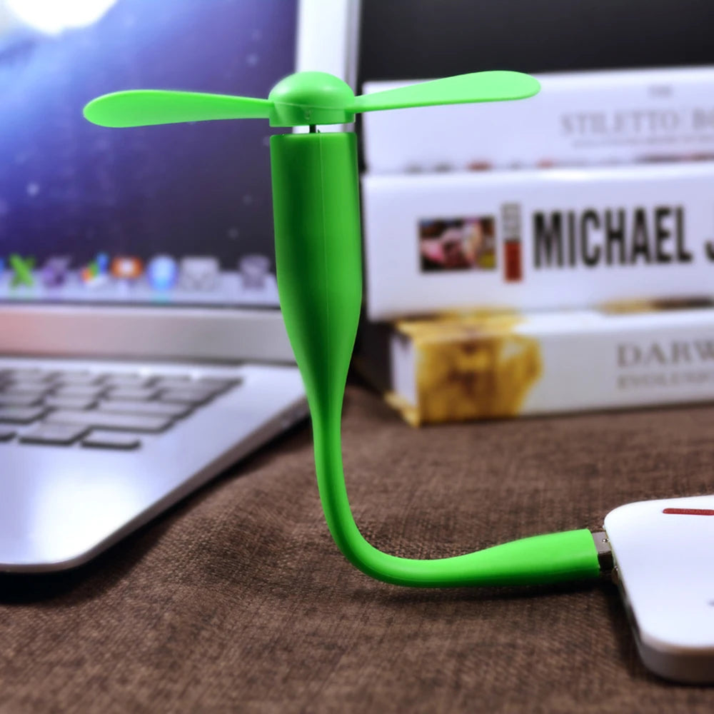 USB Cooling Fan Electronic Gadget Ventilador Led Usb Mini Ventilator Portable Flexible Cooler Suitable For Laptop Smartphone