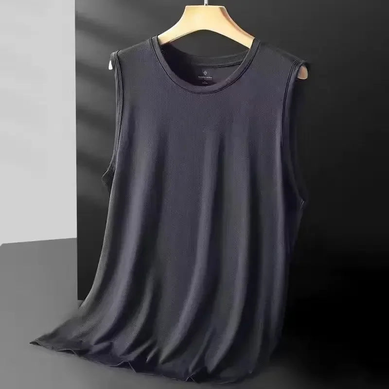 Men's Ice Silk Mesh Vest - Lightweight & Breathable