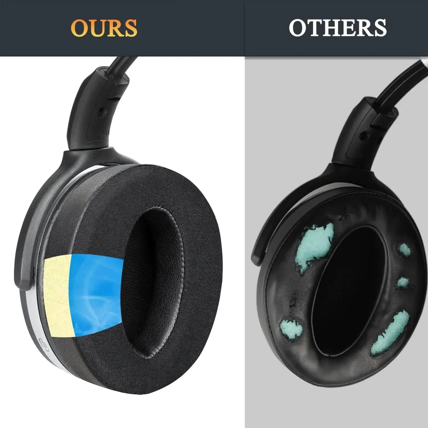 Cooling-Gel Ear Pads For HD4.50 HD4.50BT HD 4.50BTNC HD4.50SE HD4.40BT HD4.30G HD4.20S HD458BT HD450 HD 450BT HD400S