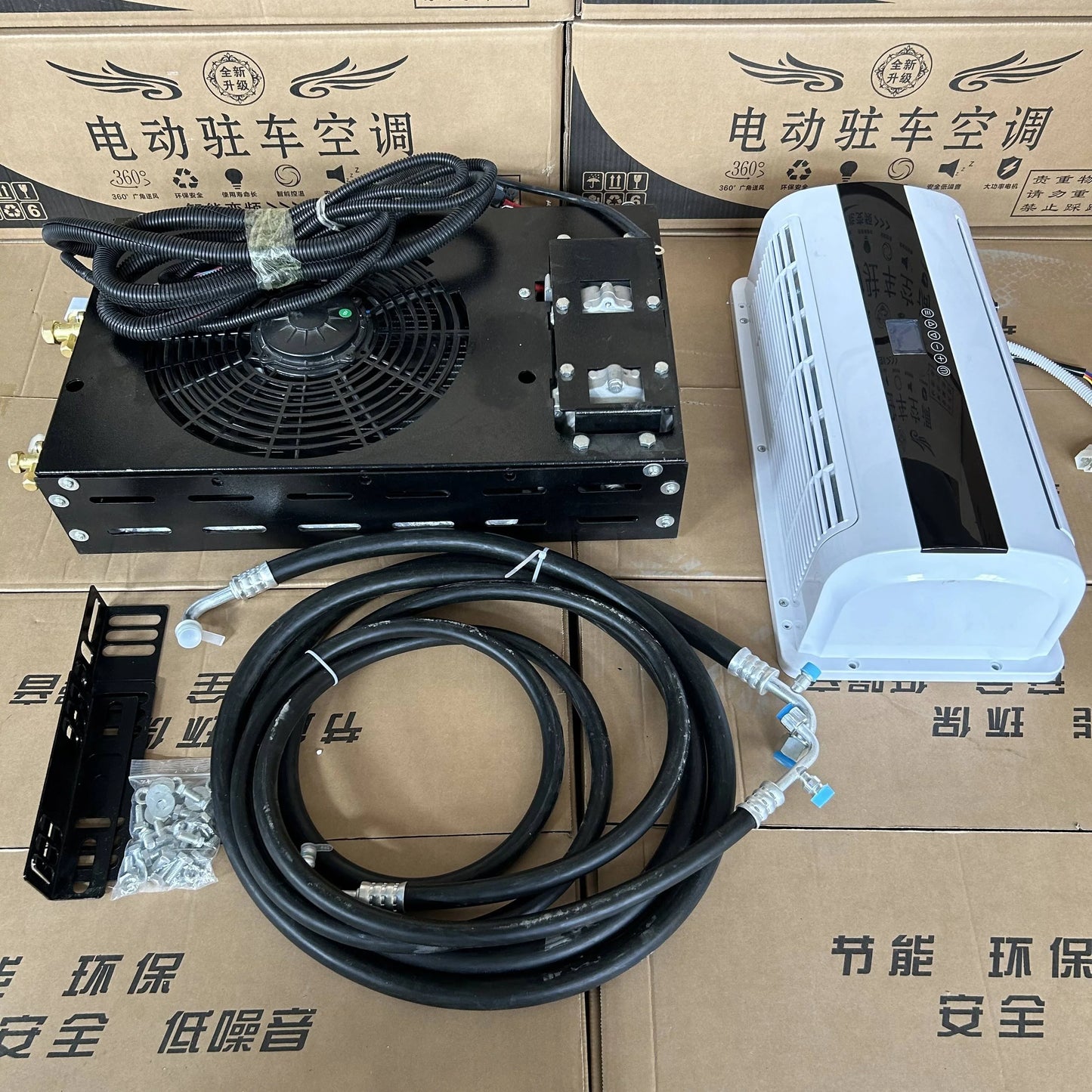 Remote Control Auto Portable Widely Application 12v 24 Volt Car Air Conditioner For Diesel Generator Truck New Energy Vehicle RV