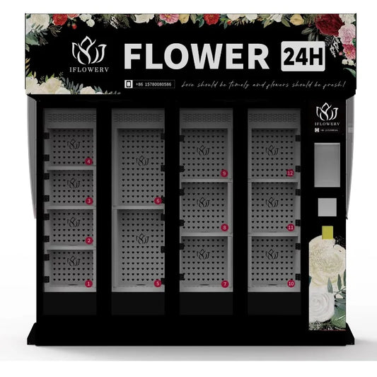 Custom The Latest Energy-saving Smart Flower Vending Machine with Gift Bouquet Cooling System