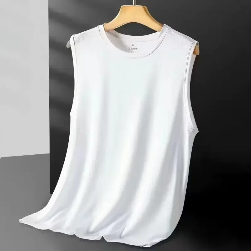 Men's Ice Silk Mesh Vest - Lightweight & Breathable