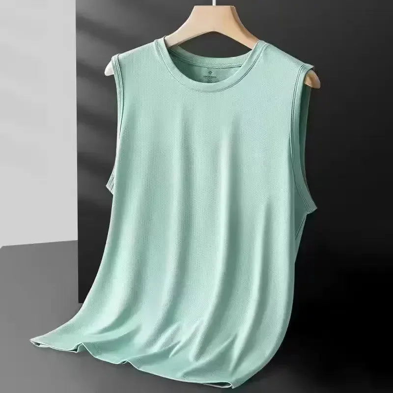 Men's Ice Silk Mesh Vest - Lightweight & Breathable
