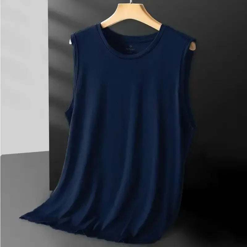 Men's Ice Silk Mesh Vest - Lightweight & Breathable