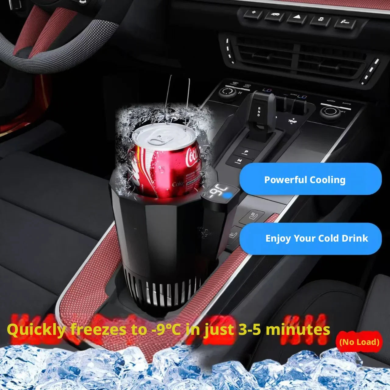 Smart 2 In1 Car Heating Cooling Cup One Key Intelligent Temp Control Portable Auto Travel Drink Mug For Car Home Office Outdoor