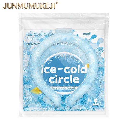 Ice Pack Wrap Neck Cooling Tube Reusable Wearable Gel for Hot Weather Comfortable Ice Ring Neck Cooler Summer Cooling Products
