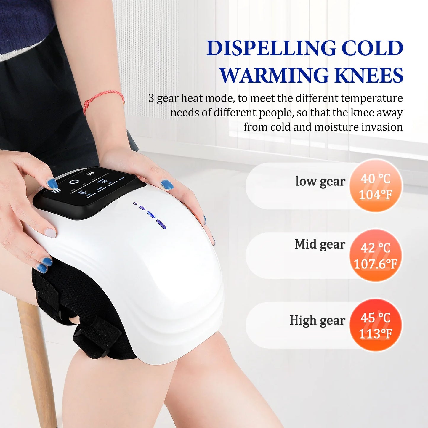 Wireless Intelligent Knee Compression Massager with Timer