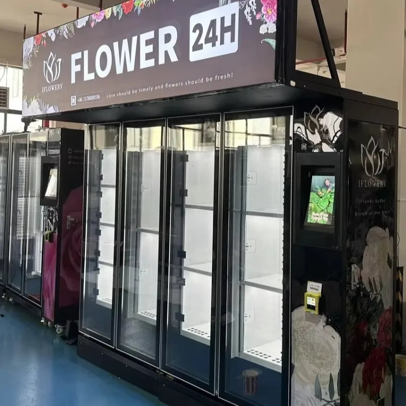 Custom The Latest Energy-saving Smart Flower Vending Machine with Gift Bouquet Cooling System